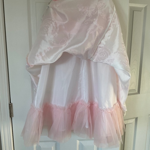 Flower Girl, Party, Princess, Halloween Dress Size 8 White Pink Floral Sash - Picture 10 of 16